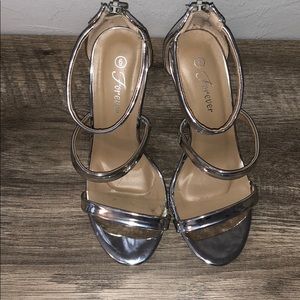 Silver/mirrored High Heels